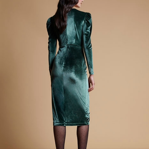 NWT ANTHRO | Rachel Parcell Velvet Midi Dress - Picture 3 of 4